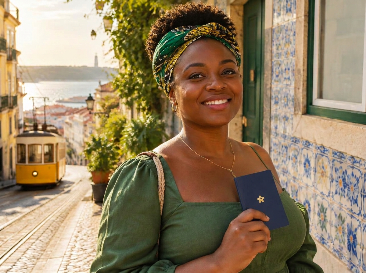 Santomense em Lisboa com o seu passaporte
